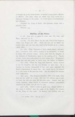 11. Outline of the Story.