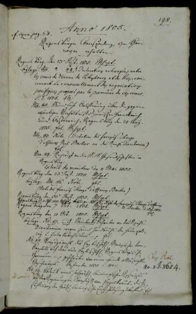 Regensburger Correspondenz, von Hannover erhalten.