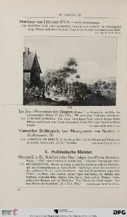 C. Holländische Meister (Nr. 517-542)