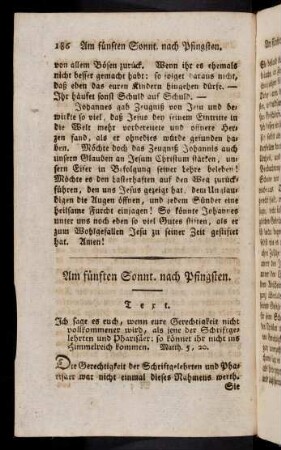 186-194, 22. Am fuenften Sonntag nach Pfingsten