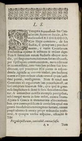 Epistola Ad Lectorem