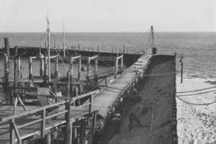 Bau Hafen List auf Sylt/Nordsee