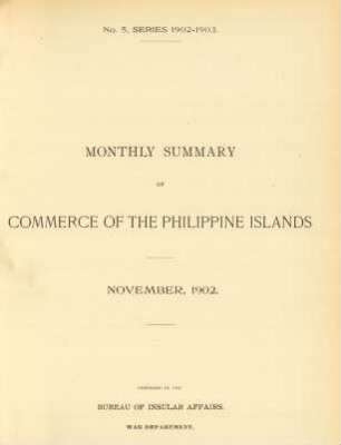 No. 5, Series 1902 -1903. November 1902