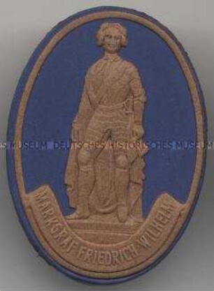 WHW-Abzeichen, Berühmte Franken: Markgraf Friedrich Wilhelm, Straßensammlung im Gau Franken, vom 25./26. Januar 1941