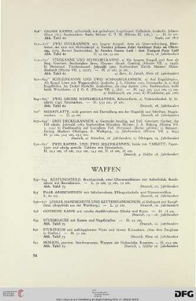 Waffen (Nr. 832-850)
