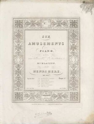 Six amusements : pour le piano ; op. 107, 6. Valse Viennoise