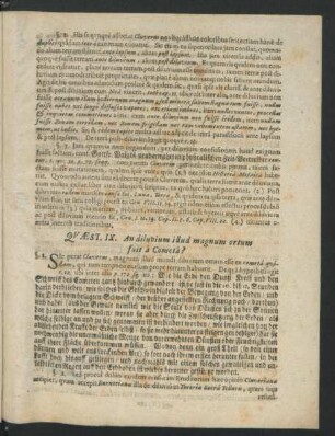 Quaest. IX. An diluvium illud magnum ortum fuit a Cometa?