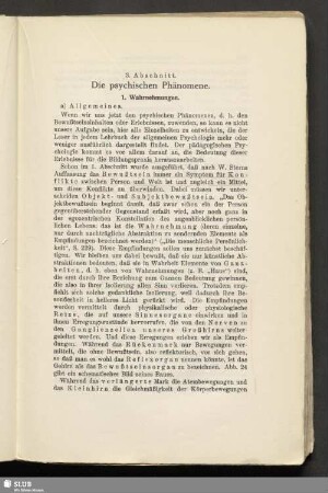 3. Abschnitt. Die psychischen Phänomene