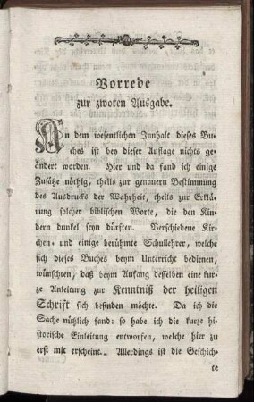Vorrede zur zwoten Ausgabe