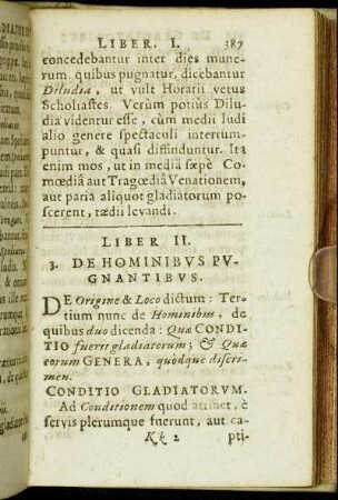 Liber II. De Hominibus Pugnantibus.