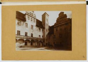 Rathaus, Pirna: Ansicht von der Hofseite (aus: Skizzen- und Fotoalbum 24)