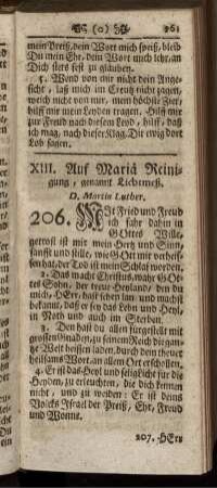 XIII. Auf Mariä Reinigung, genannt Lichtmeß.