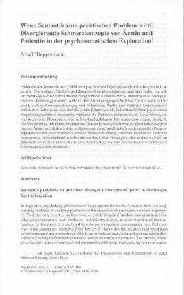 Wenn Semantik zum praktischen Problem wird