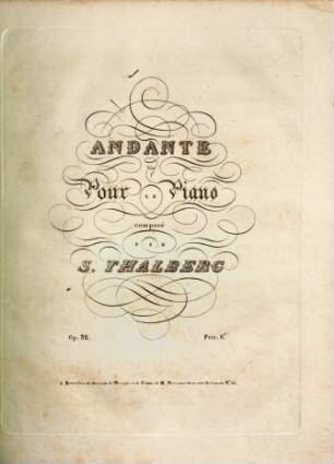 Andante : pour le piano ; op. 32
