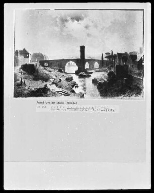 Die Brücke von Magenta bei Mondschein