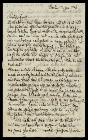 Brief von Jacob Grimm an Paul Wigand
