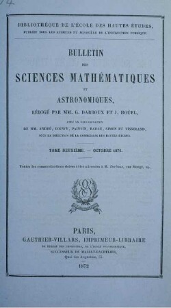 Tome Deuxieme. - Octobre 1871.