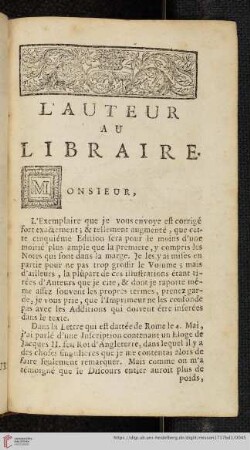 L'Auteur au Libraire