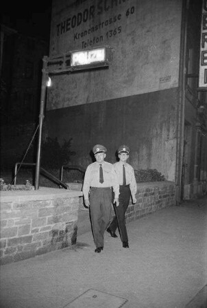 Erster Revierdienst der Angehörigen des Freiwilligen Polizeidienstes.