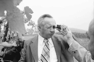 Batzenberg: Weinbergbegehung mit Minister Weiser