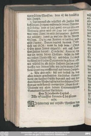 Das Achtzehende Capitel. Alle Säuffer kennen Christum nicht.