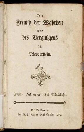 Zweiten Jahrgangs erstes Vierteljahr.