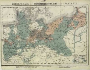 Historische Karte des Preussischen Staates