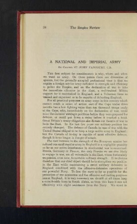 A National and Imperial Army
