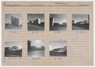 Leninplatz/Leninallee. Berlin, Friedrichshain, Leninplatz/Leninallee (heute Platz der Vereinten Nationen/Landsberger Allee)/Palisadenstraße