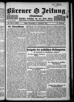 Bürener Zeitung. 1896-1935