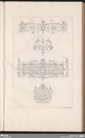 Ornamentik mit floralen und figuralen Ausgestaltungen