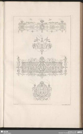 Ornamentik mit floralen und figuralen Ausgestaltungen