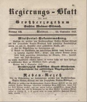 Nr. 13 : 23. September 1843