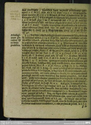 §. 31. Privilegiorum pluralitas & extensio prohibita