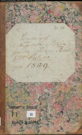 Zivilstandsregister der evangelischen Gemeinde Rehme, Kreis Minden (A 1809) (Gemeinde: Evangelische Gemeinde Rehme)
