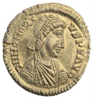 Fundmünze, Solidus, 402 - 406 n. Chr.