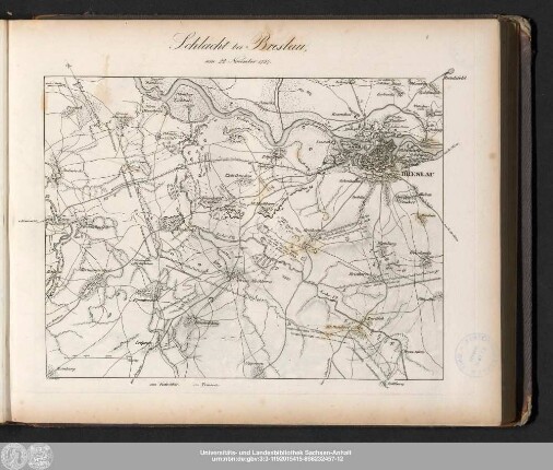 Schlacht bei Breslau, am 22. November 1757.
