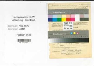 Entnazifizierung Willi Richter , geb. 22.05.1922 (Polizist)