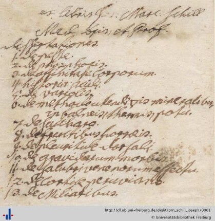 [Provenienz]: Schill, Joseph Marcus