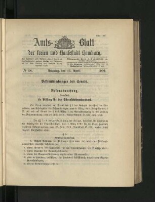 No. 48. 13. April. 1902.