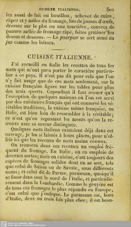 Cuisine Italienne
