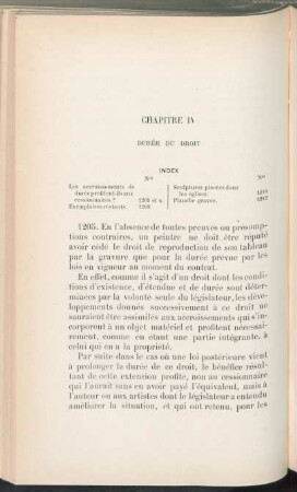 Chapitre IV. Durée du droit