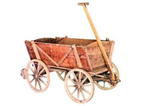 Vierrädriger Handwagen