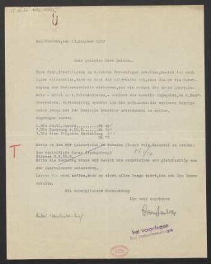 Brief an Ludwig Strecker an B. Schott's Söhne : 13.10.1932