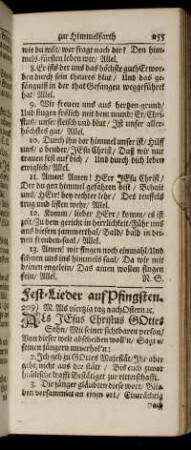 Fest- Lieder auf Pfingsten. - Am Michaelis- Fest.