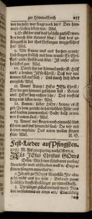 Fest- Lieder auf Pfingsten. - Am Michaelis- Fest.