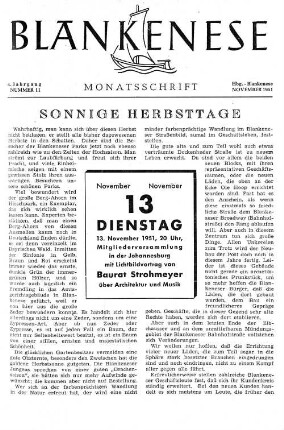 Nummer 11 : November 1951