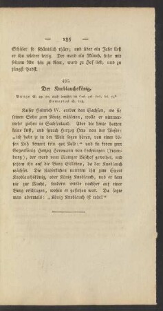 485. Der Knoblauchskönig.