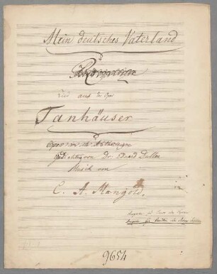 Mein deutsches Vaterland; D|b; Bariton (Mezzo-S), pf - BSB Mus.Schott.Ha 10212-2