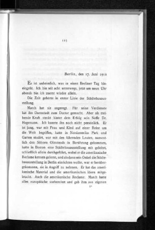 Berlin, den 17. Juni 1910